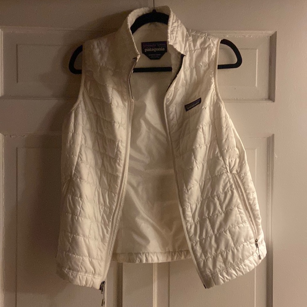 White Patagonia vest